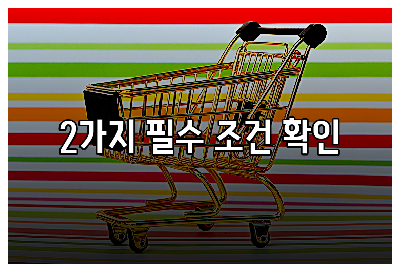 2가지 필수 조건 확인