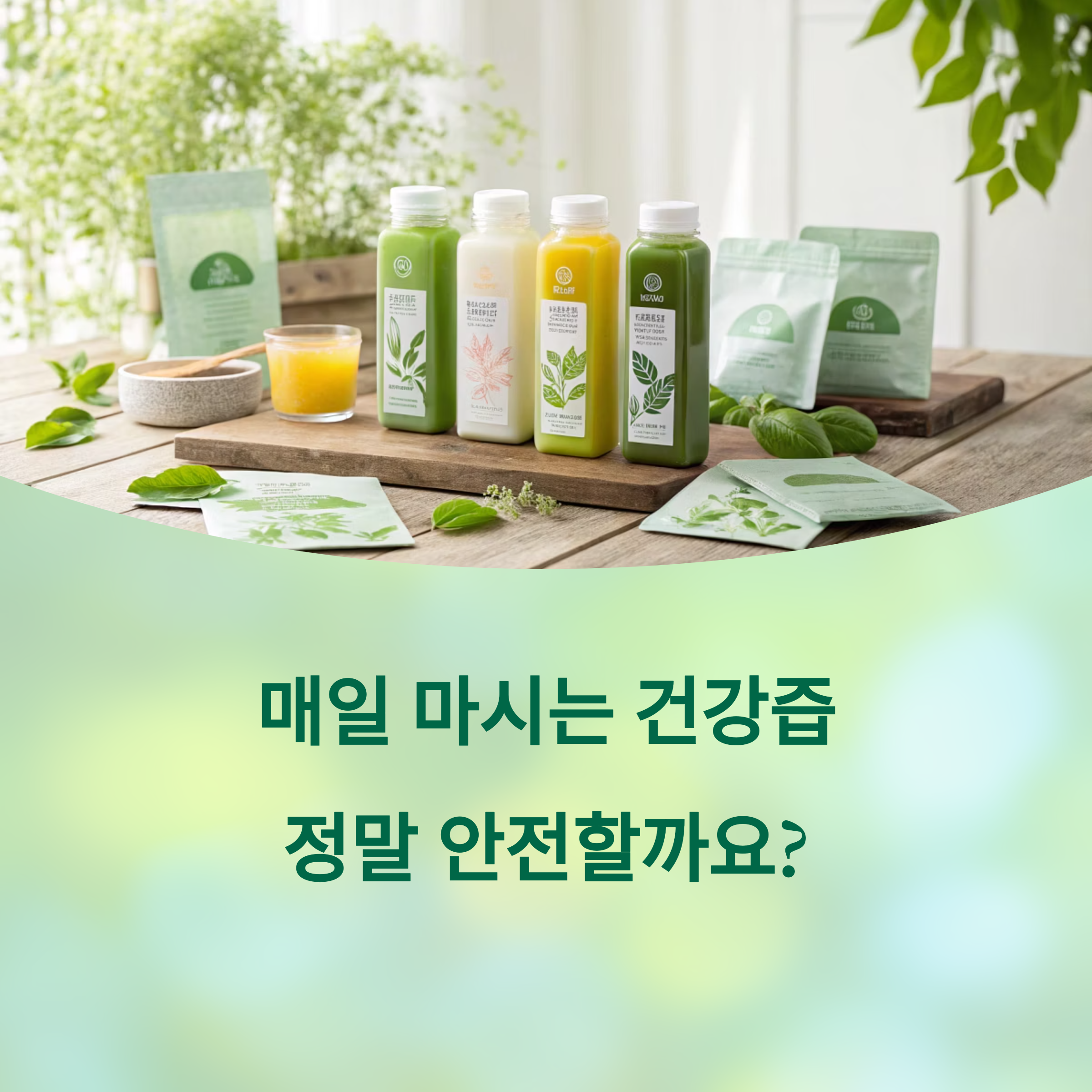 건강즙 안전 가이드, 매일 먹어도 정말 괜찮을까? 에 대한 이미지