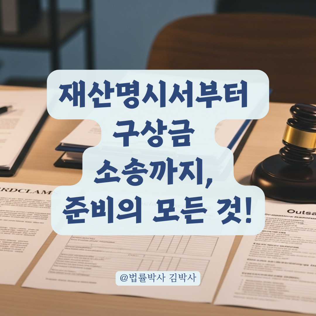 재산명시서 작성, 구상금 소송 대응에 필요한 항목 총정리.