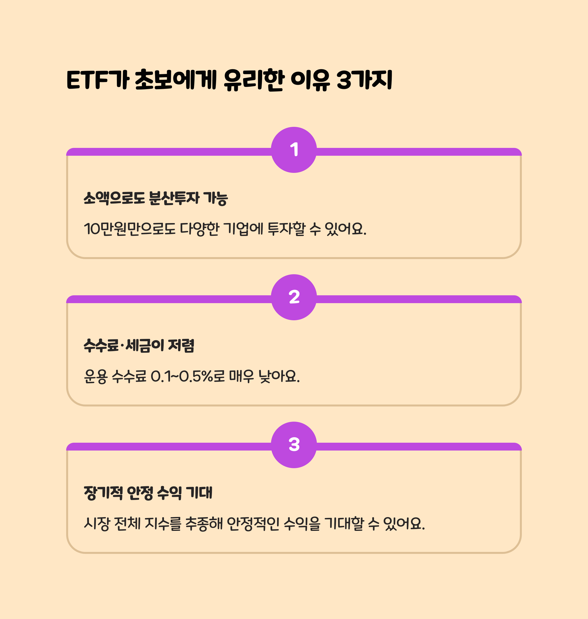 ETF가 재테크 초보에게 유리한 이유 3가지