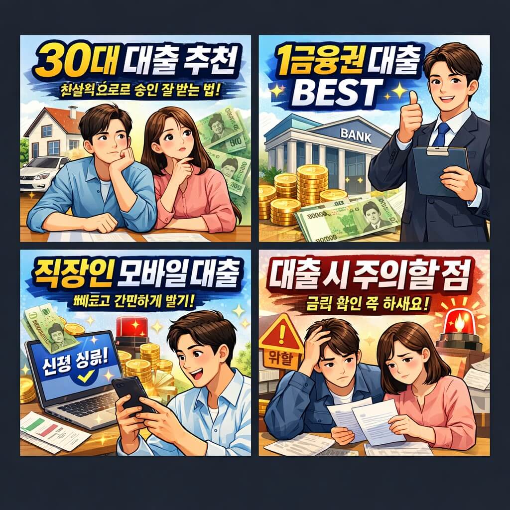 30대 대출 추천, 현실적으로 승인 잘 나는 방법