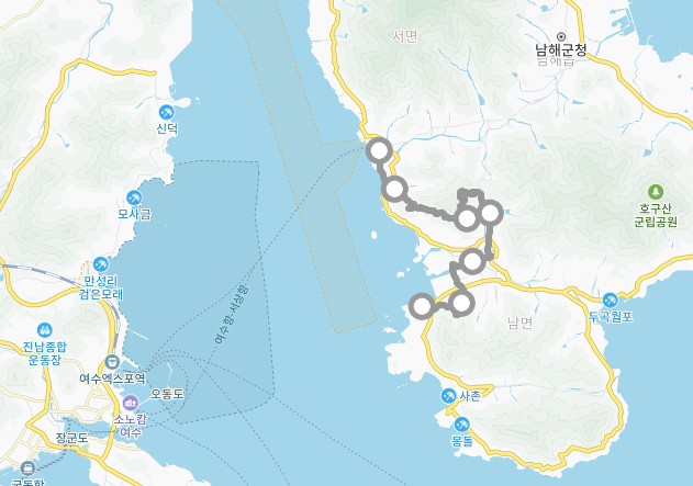 경남 남해 관광명소 가볼만한곳 둘레길 여행 남파랑길 42, 43, 44코스