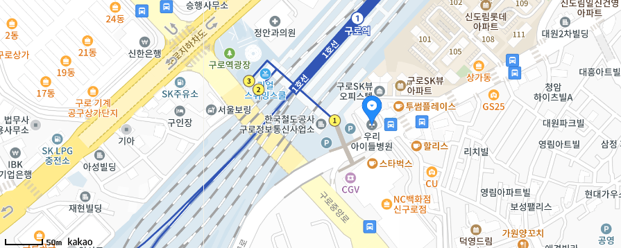 우리아이들병원지도