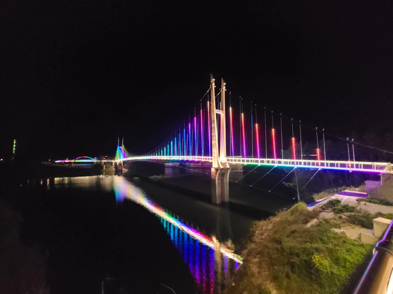 부항댐출렁다리 야경
