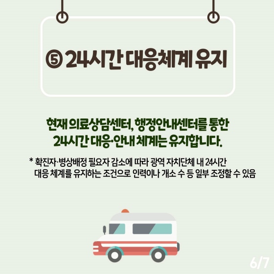 24시간 대응체계 유지