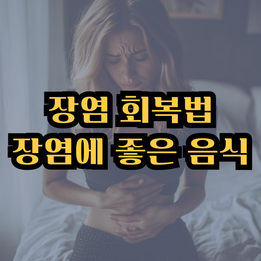 장염 회복에 좋음 음식