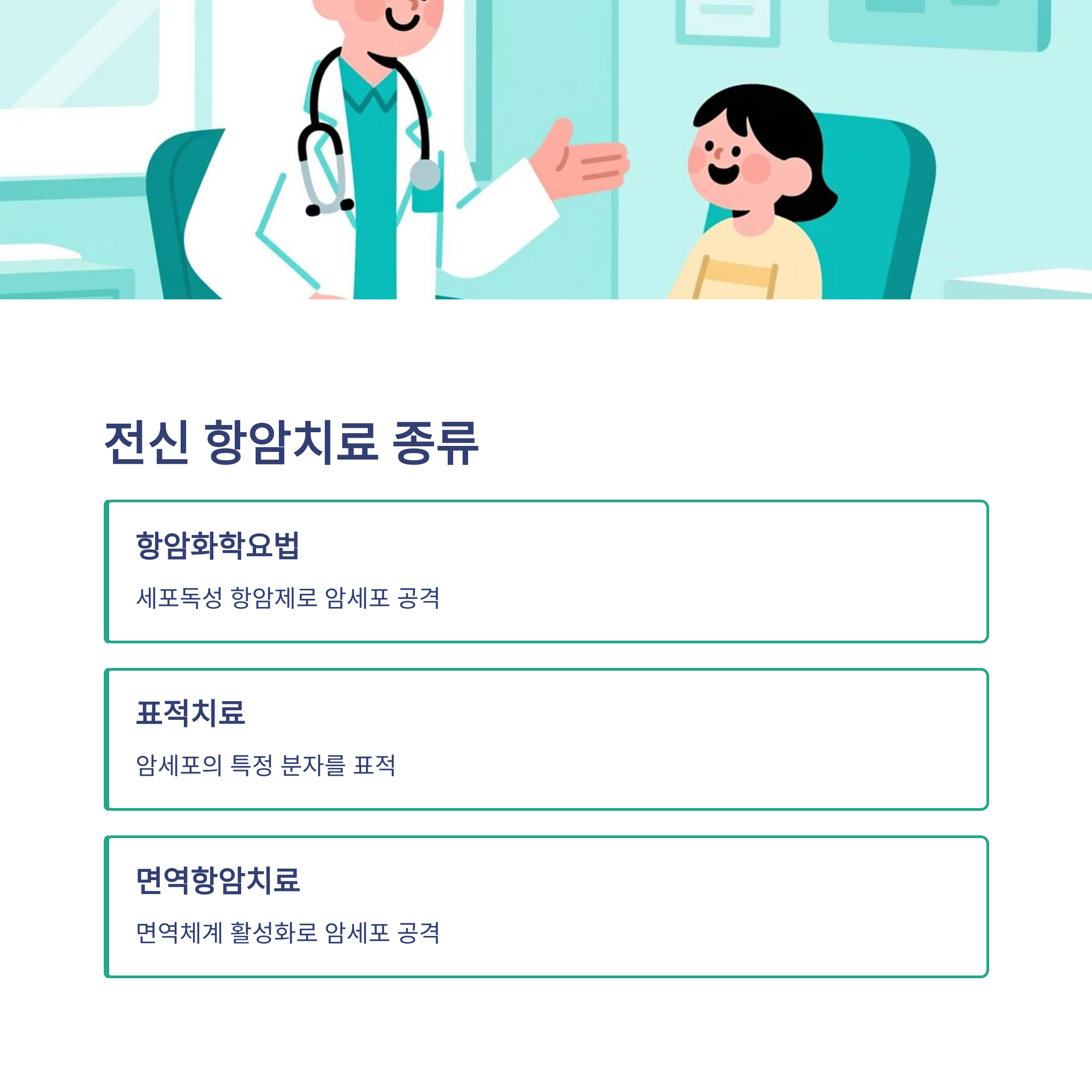 전이암 치료법의 종류