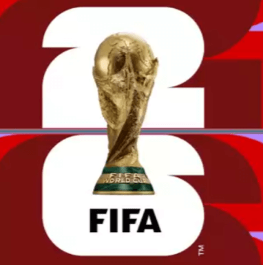 태국전- 붉은바탕 가운데 흰 글씨 26 안 황금색 월드컵 트로피 아래 검은글씨 FIFA