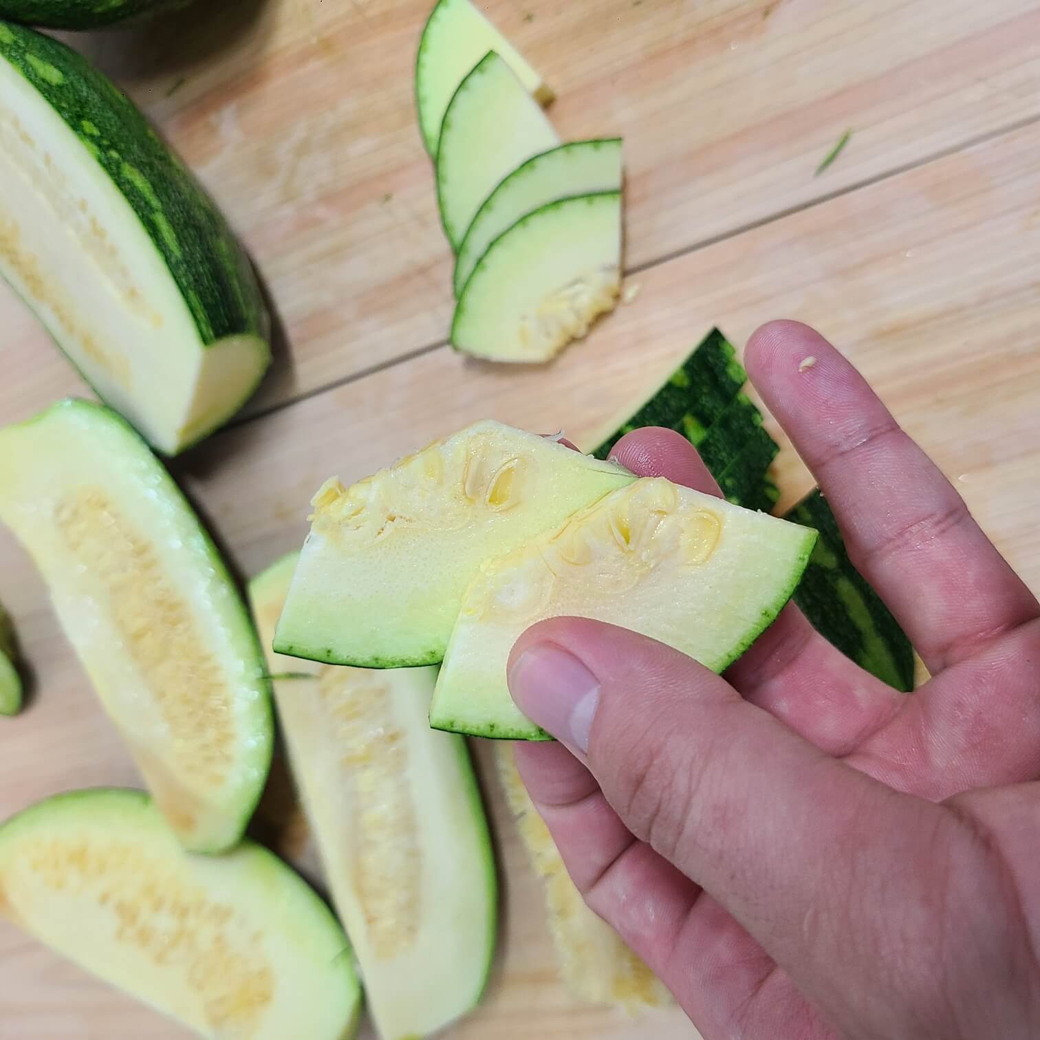 호낙 나물 볶음 만드는법 애호박 볶음 레시피 애호박 손질