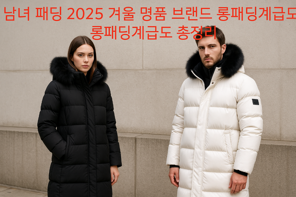 2025 겨울 명품 롱패딩 브랜드별 완벽 계급도 총정리