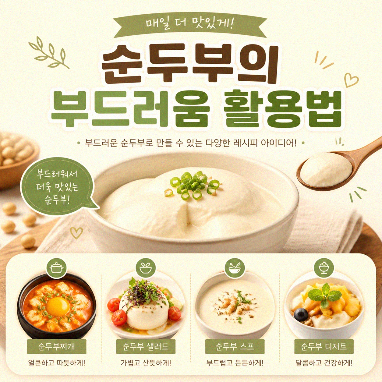 순두부와 연두부, 요리 활용법 왜 다를까