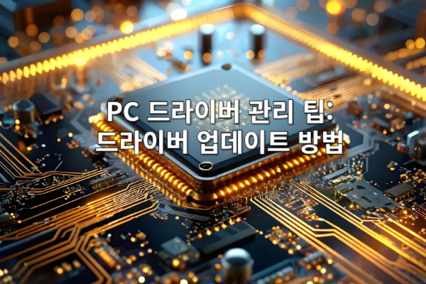 PC 드라이버 관리 팁: 드라이버를 안전하게 업데이트하는 방법 🖥️