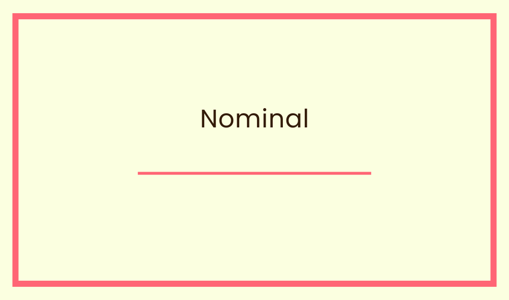 Nominal