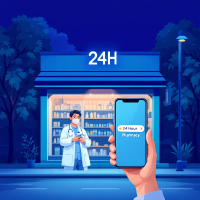 24시간 약국 찾기｜공공심야약국 이미지