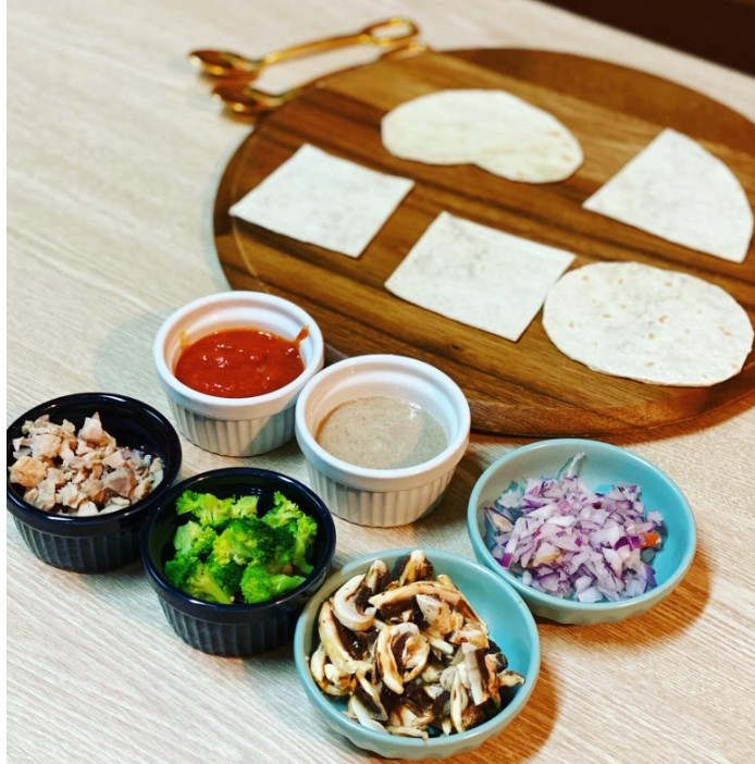 창의력 피자 재료