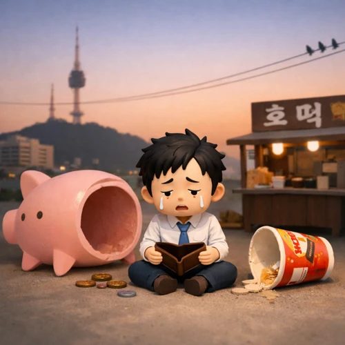 연말정산 마감 후 당황한 모습