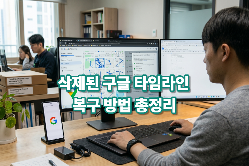 구글 타임라인 복구 대표 이미지