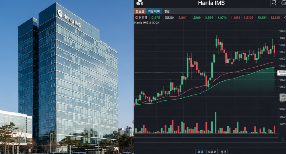 한라 IMS 주가 상승