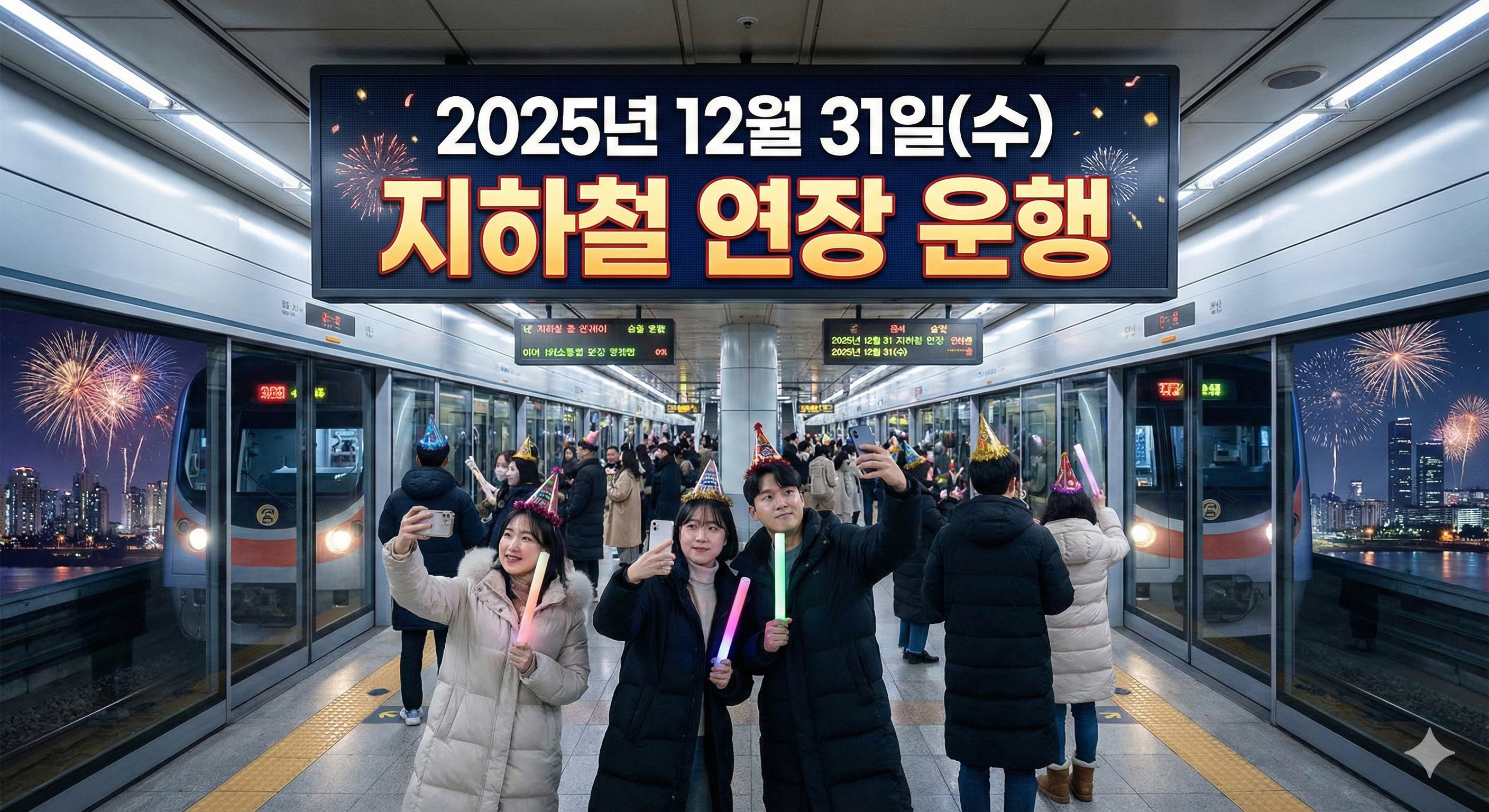 2025년 12월 31일(수) 지하철 연장 운행