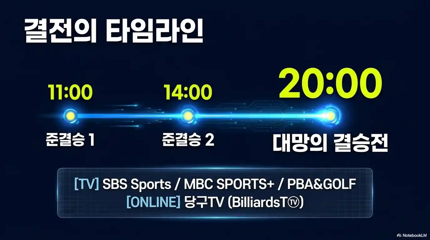 PBA 4강 준경승 및 결승전 일정과 중계 방송 채널