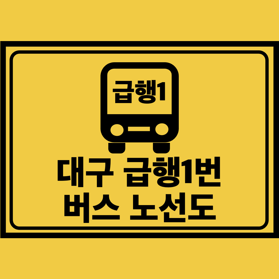 대구급행1번버스노선도