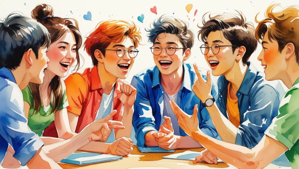 ENTP 청소년 자녀는 활달합니다. 말이 많고, 아이디어가 풍부하며, 새로운 것을 시도하는 데 주저함이 없습니다에 관한 그림
