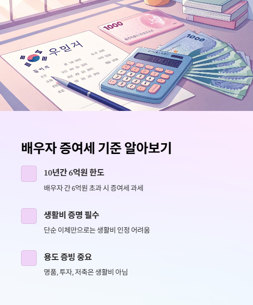 배우자 증여세 기준 알아보기