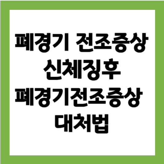 폐경기 전조증상 신체징후 폐경기 전조증상 대처법