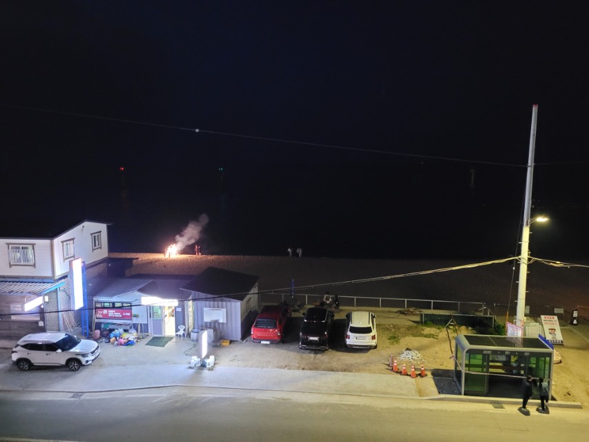 고성 봉포해변 밤 풍경