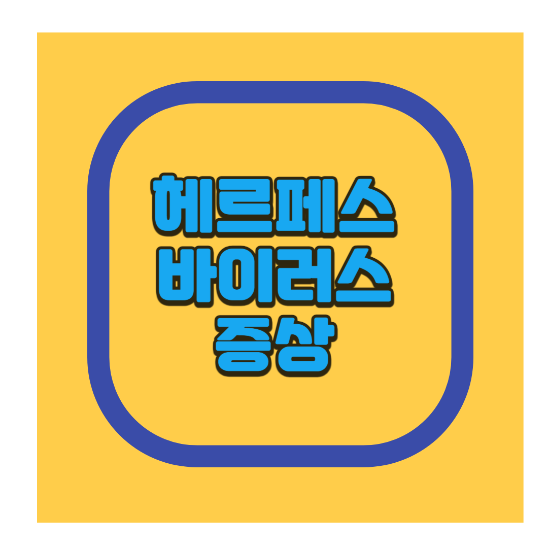 헤르페스 바이러스 증상