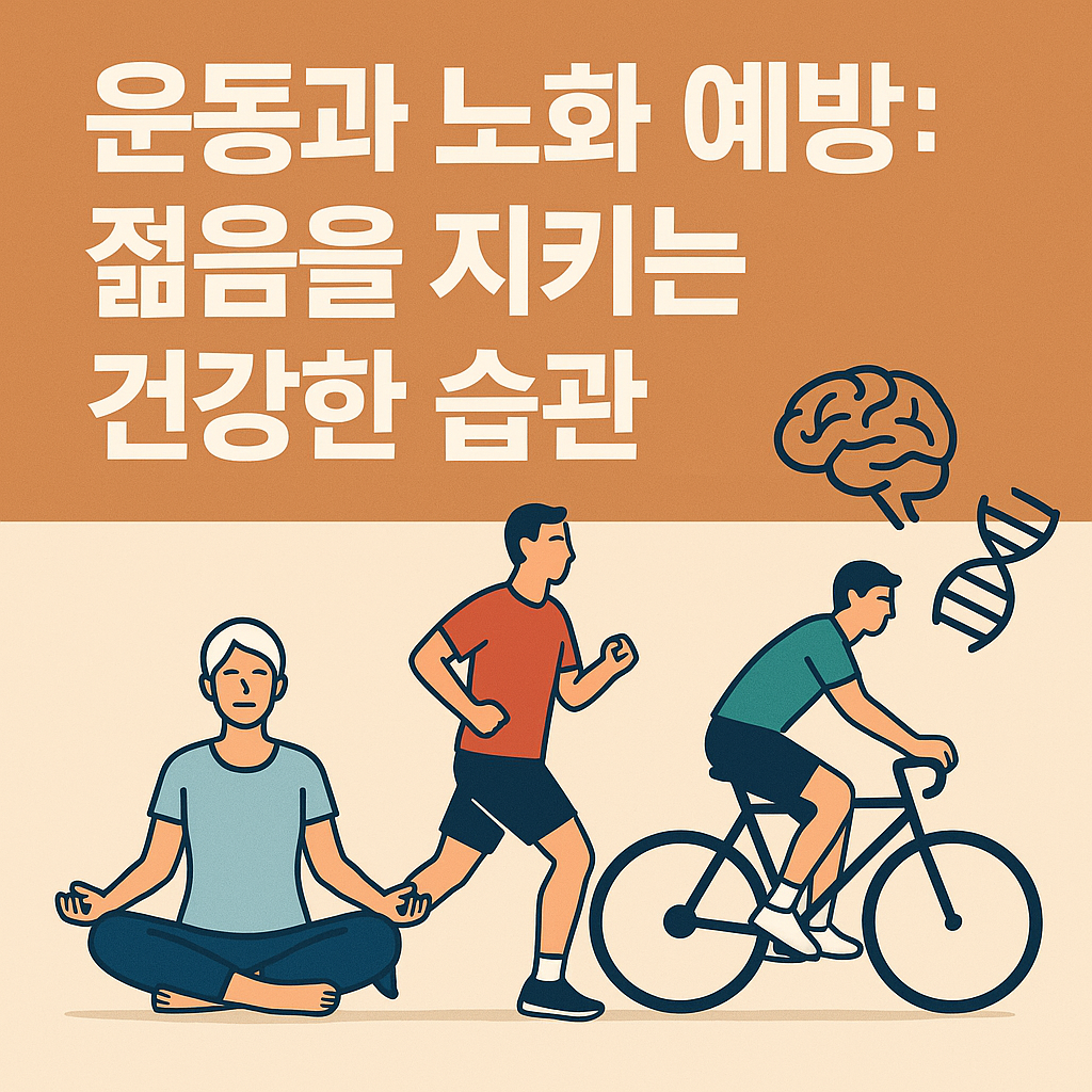 운동과 노화 예방 관련 사진