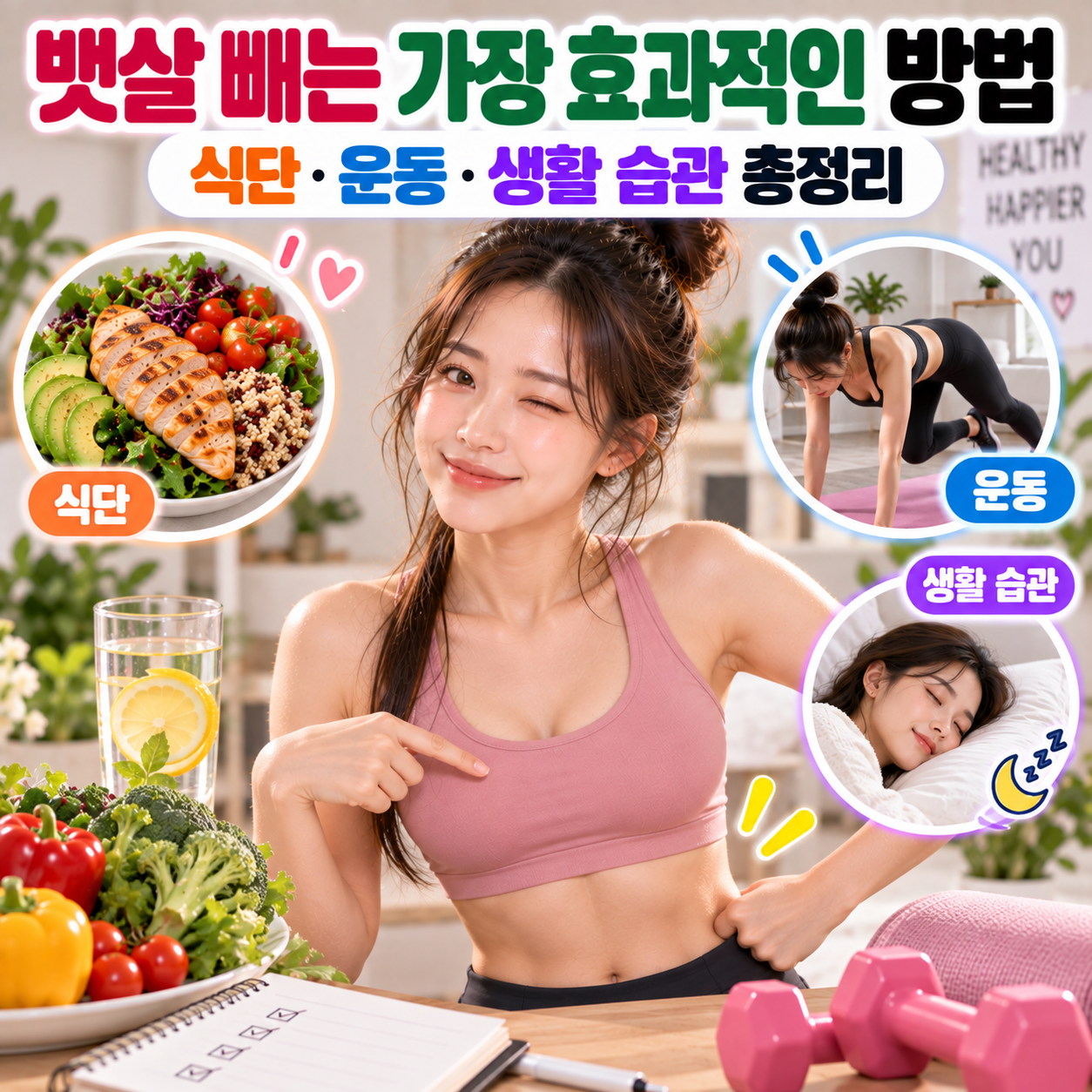 뱃살 빼는 가장 효과적인 방법