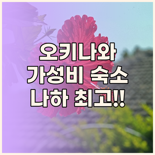 오키나와 히노 데 리조트.. 나하에서