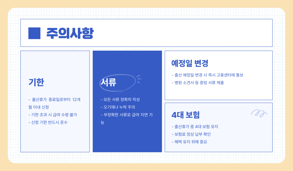 출산휴가 신청 방법과 급여 계산 방법/신청 및 지급 절차, 주의사항 완벽 정리 (2025년 최신)