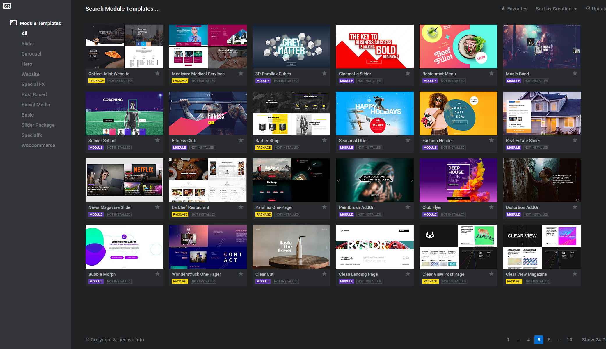 워드프레스 슬라이더 레볼루션(Slider Revolution) 템플릿 - 현재 이용 가능한 슬라이더 템플릿 7