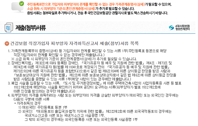 건강보험 피부양자 인터넷 등록 방법