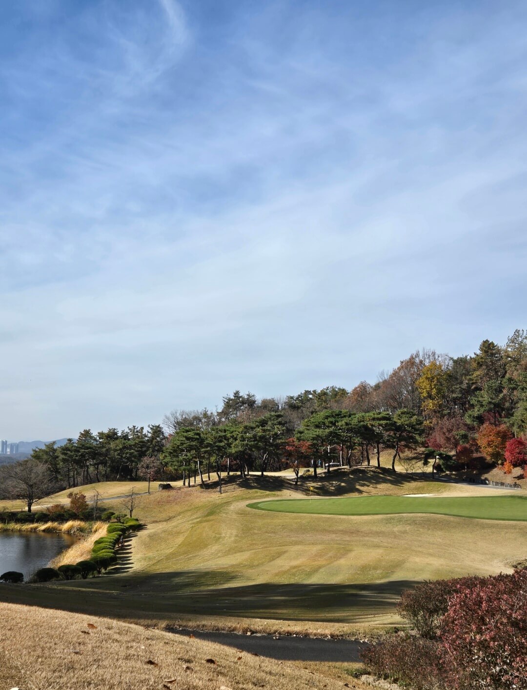 호수와 그린이 있는 파3
