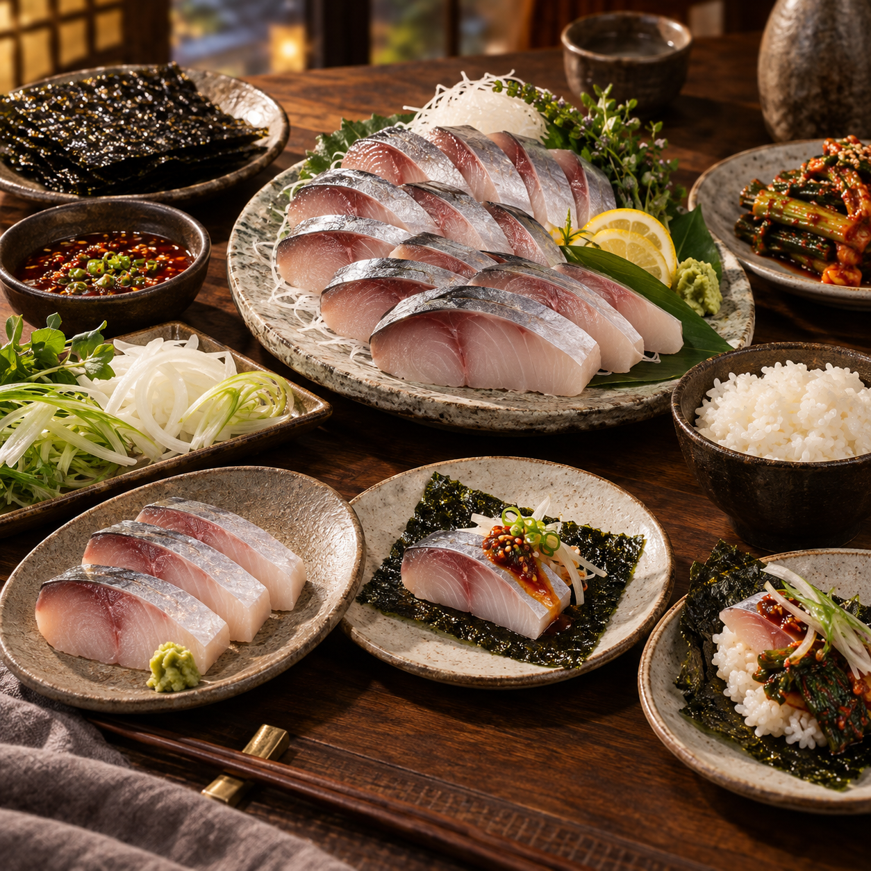 여수 가을 삼치회