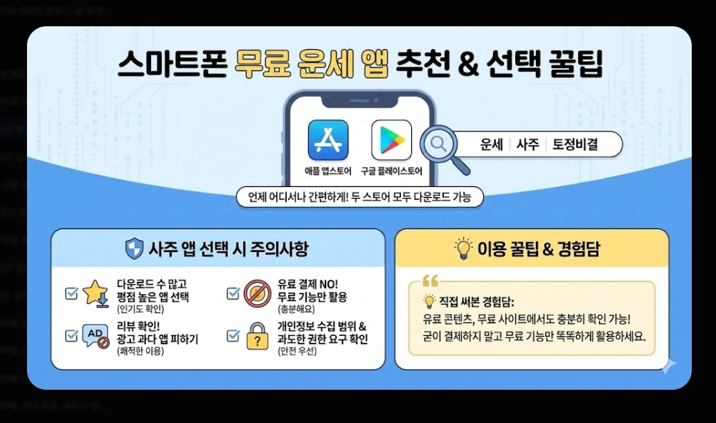 2026년 병오년 운세 무료 확인 방법 총정리