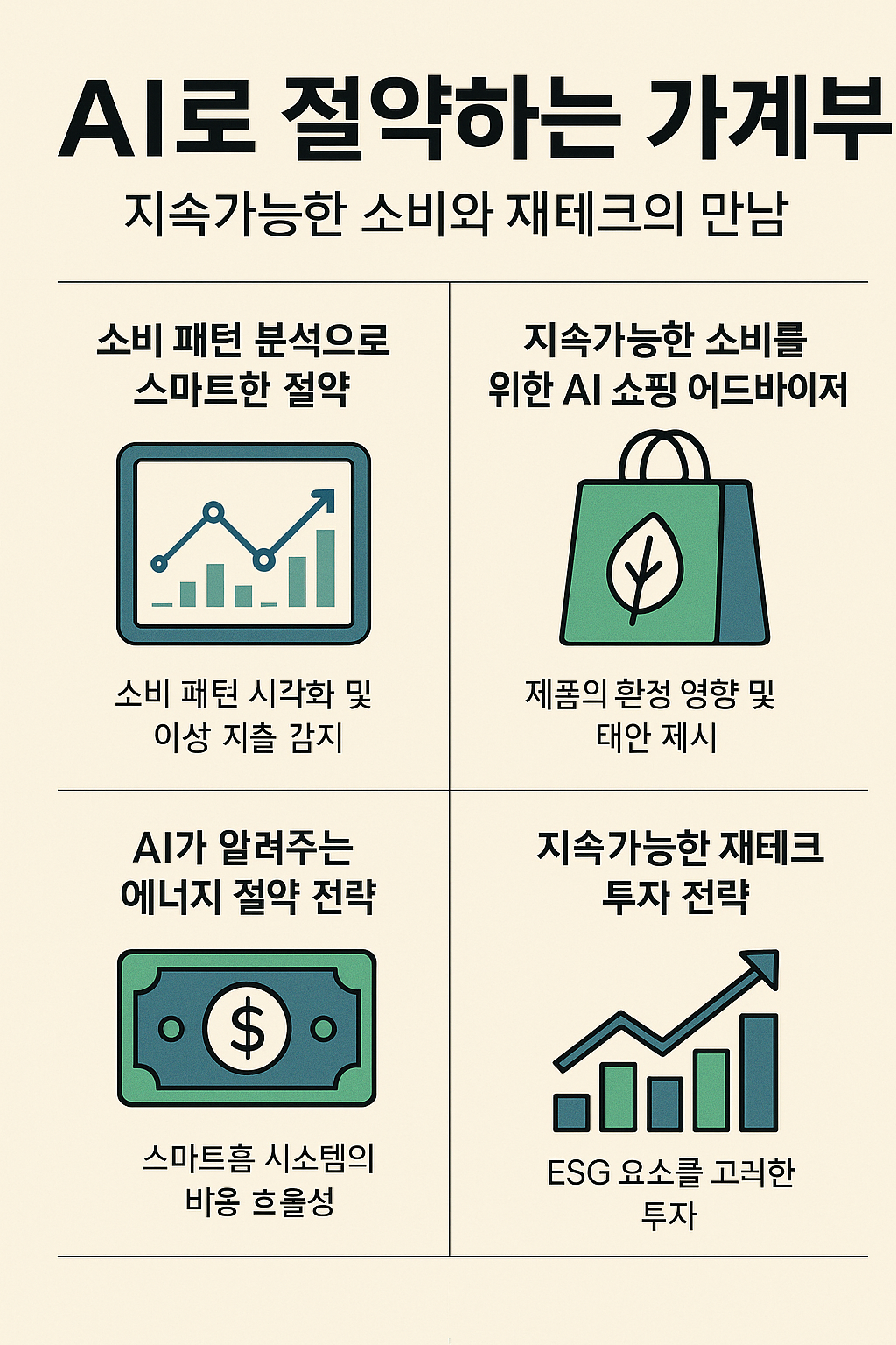 AI로 절약하는 가계부: 지속가능한 소비와 재테크의 만남