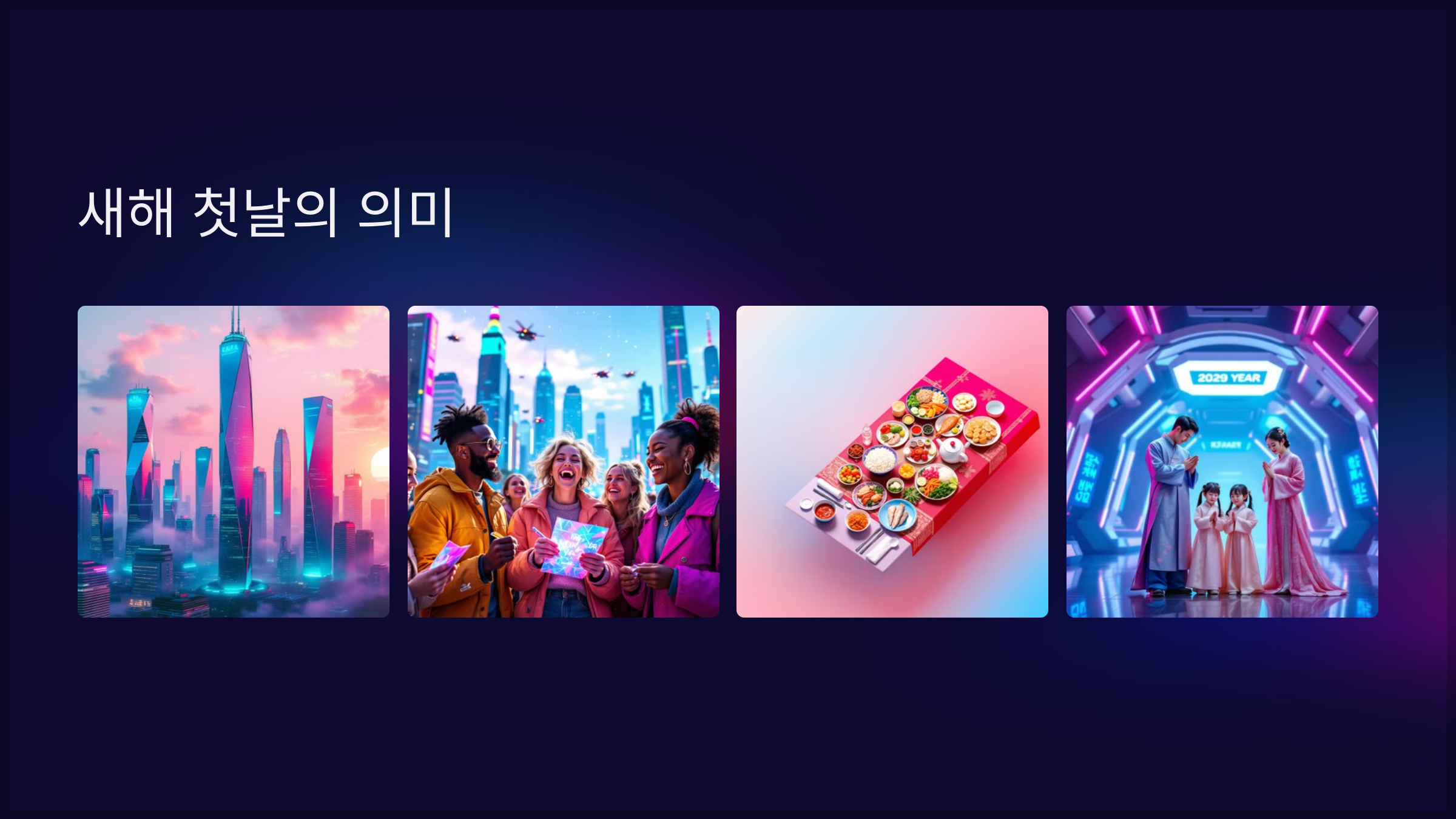 새해 첫날의 의미