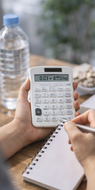 체중별 수분 섭취량 계산 공식 정확히 이해하기 관련 사지