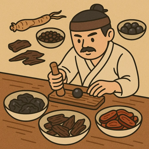 침향 공진단 재료와 전통 제조 과정5