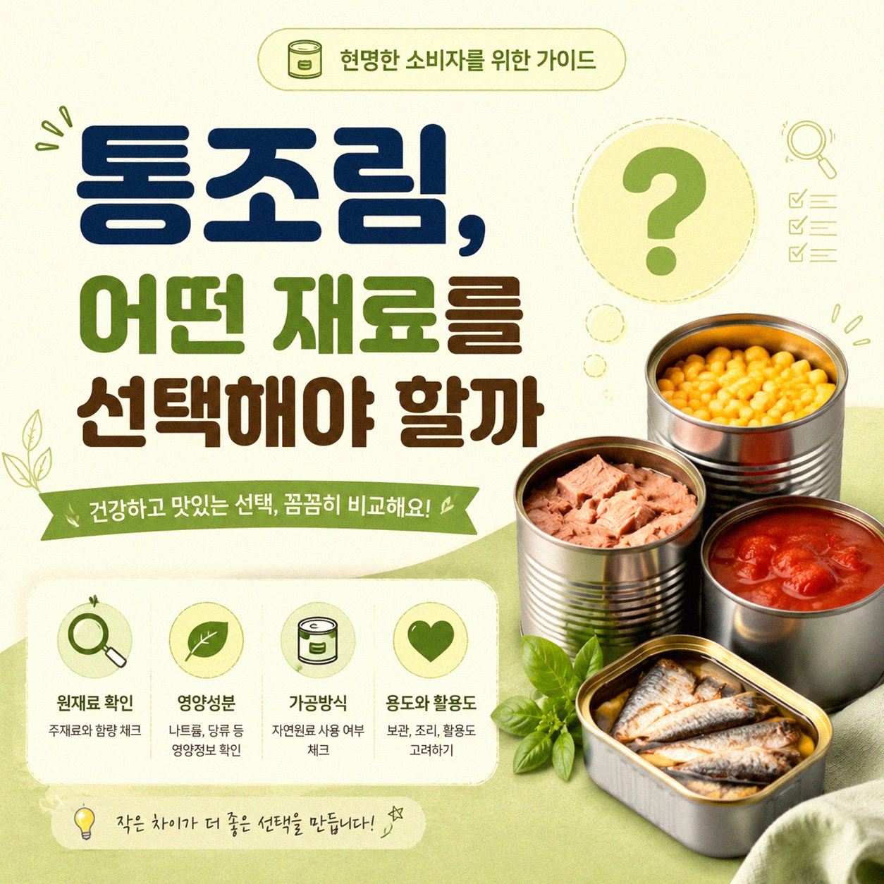 통조림, 알고 보면 훌륭한 식재료 활용법