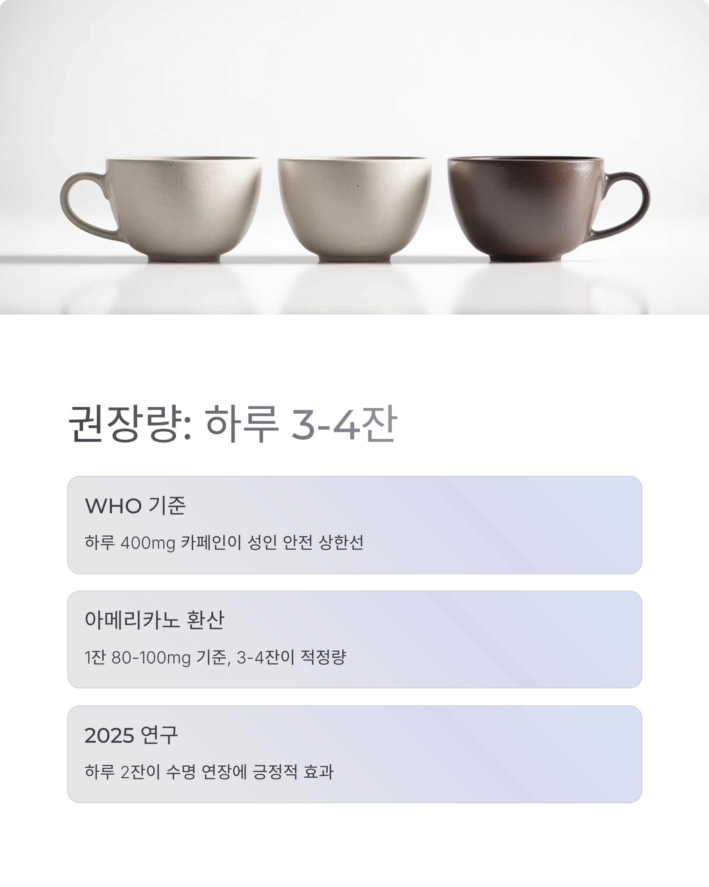 아메리카노 하루 몇잔?