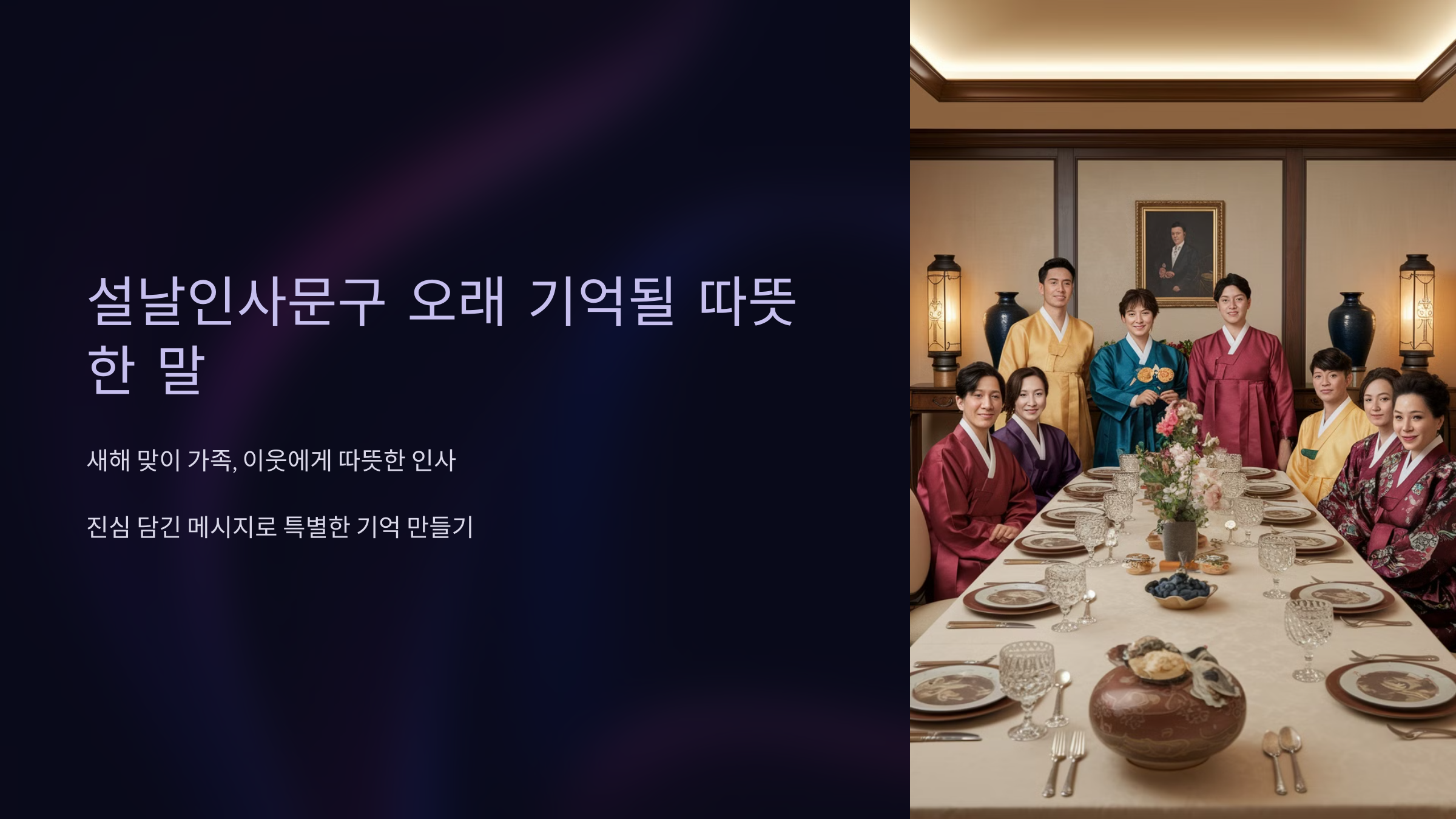 설날인사문구 오래 기억될 따뜻한 말