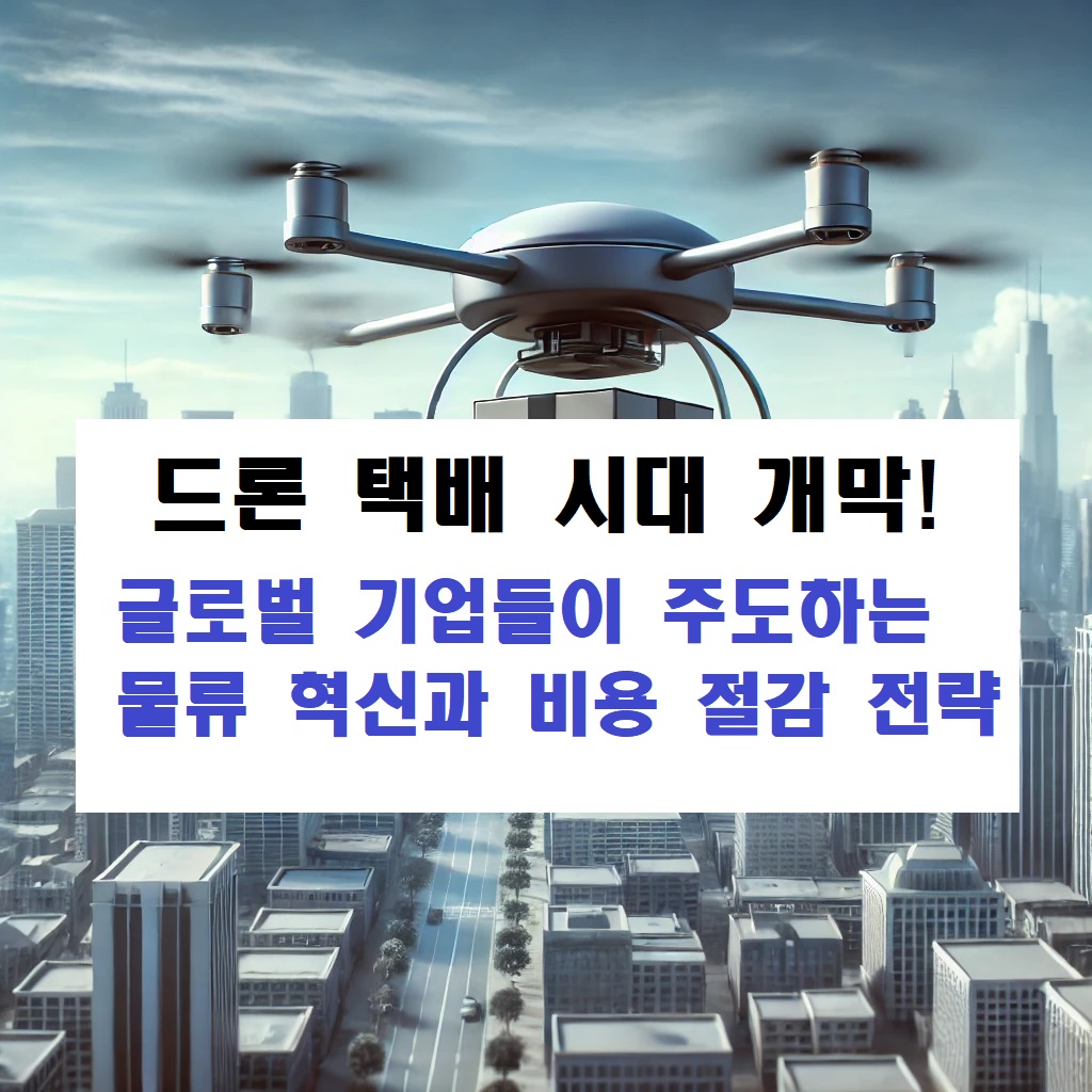 드론 택배 시대 개막! 글로벌 기업들이 주도하는 물류 혁신과 비용 절감 전략