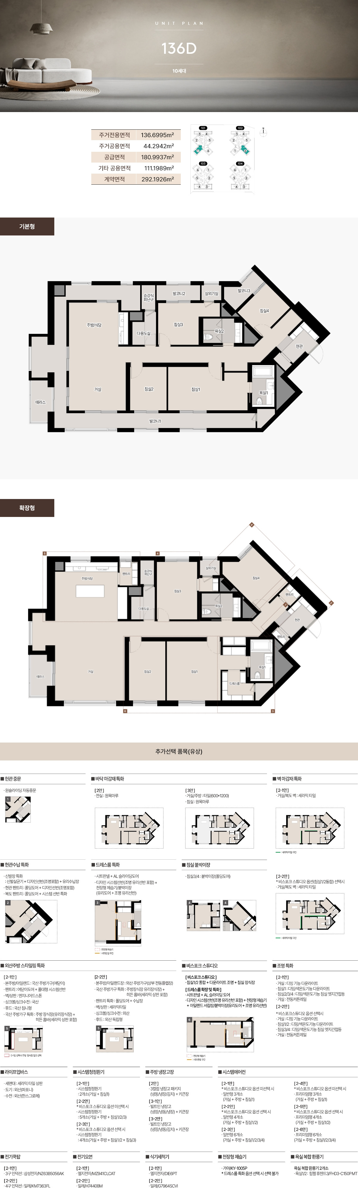 서면써밋 136D 평면도