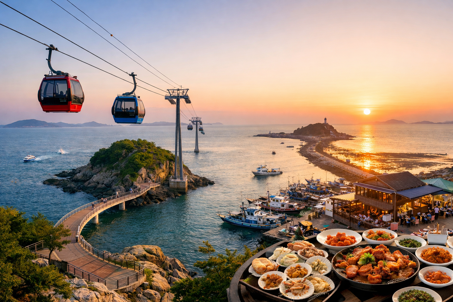 대부도 케이블카 &amp; 탄도항 여행 코스 총정리 🌊 ❘ 요금&middot;맛집&middot;노을 명소까지!