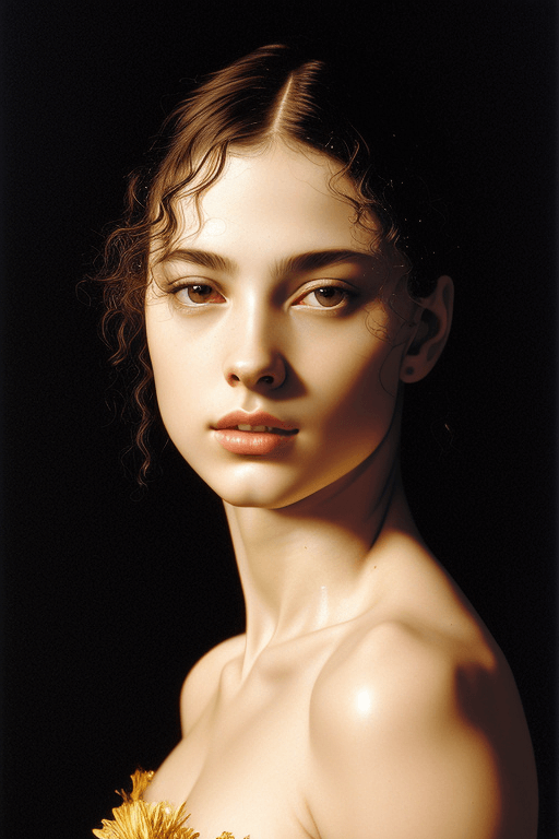 Playground AI로 생성한 그림(3) - 암흑 속의 미인